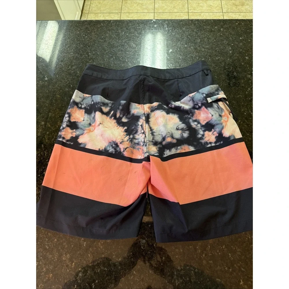 Vans Men's Boardshorts Sz 29 Skater Surfer Y2K Vibes Black Peach Tie Dye Summer‎